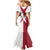 Malta Family Matching Mermaid Dress and Hawaiian Shirt with Red White Crossburst Design - Wonder Print Shop