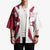 Malta Kimono with Red White Crossburst Design - Wonder Print Shop