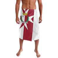 Malta Lavalava with Red White Crossburst Design - Wonder Print Shop