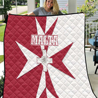 Malta Quilt with Red White Crossburst Design - Wonder Print Shop