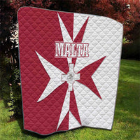 Malta Quilt with Red White Crossburst Design - Wonder Print Shop