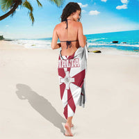 Malta Sarong with Red White Crossburst Design - Wonder Print Shop