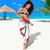 Malta Sarong with Red White Crossburst Design - Wonder Print Shop