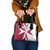 Malta Shoulder Handbag with Red White Crossburst Design - Wonder Print Shop