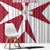 Malta Window Curtain with Red White Crossburst Design - Wonder Print Shop