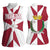 Malta Women Sleeveless Polo Shirt with Red White Crossburst Design - Wonder Print Shop