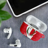 Malta AirPods Case with Red White Swirl Design - Wonder Print Shop