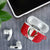 Malta AirPods Case with Red White Swirl Design - Wonder Print Shop