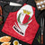 Malta Apron with Red White Swirl Design - Wonder Print Shop