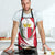 Malta Apron with Red White Swirl Design - Wonder Print Shop