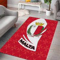 Malta Area Rug with Red White Swirl Design - Wonder Print Shop
