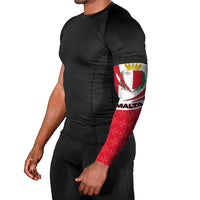Malta Arm Sleeves with Red White Swirl Design - Wonder Print Shop