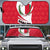 Malta Auto Sun Shade with Red White Swirl Design - Wonder Print Shop
