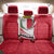 Malta Back Car Seat Cover with Red White Swirl Design - Wonder Print Shop