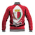 Malta Baseball Jacket with Red White Swirl Design - Wonder Print Shop