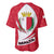 Malta Baseball Jersey with Red White Swirl Design - Wonder Print Shop