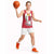 Malta Basketball Jersey with Red White Swirl Design - Wonder Print Shop
