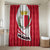 Malta Bathroom Set with Red White Swirl Design - Wonder Print Shop