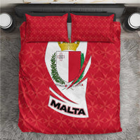 Malta Bedding Set with Red White Swirl Design - Wonder Print Shop