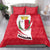 Malta Bedding Set with Red White Swirl Design - Wonder Print Shop