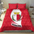 Malta Bedding Set with Red White Swirl Design - Wonder Print Shop