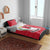Malta Bedding Set with Red White Swirl Design - Wonder Print Shop