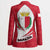 Malta Blazer with Red White Swirl Design - Wonder Print Shop