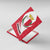 Malta Canvas Wall Art with Red White Swirl Design - Wonder Print Shop