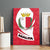 Malta Canvas Wall Art with Red White Swirl Design - Wonder Print Shop