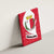 Malta Canvas Wall Art with Red White Swirl Design - Wonder Print Shop