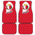 Malta Car Mats with Red White Swirl Design - Wonder Print Shop
