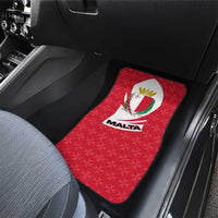 Malta Car Mats with Red White Swirl Design - Wonder Print Shop
