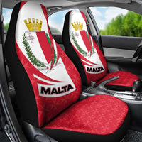 Malta Car Seat Cover with Red White Swirl Design - Wonder Print Shop