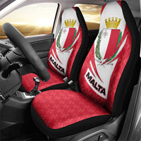 Malta Car Seat Cover with Red White Swirl Design - Wonder Print Shop