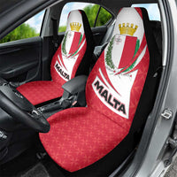 Malta Car Seat Cover with Red White Swirl Design - Wonder Print Shop