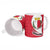 Malta Ceramic Mug with Red White Swirl Design - Wonder Print Shop