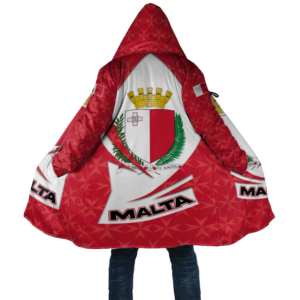 Malta Cloak with Red White Swirl Design - Wonder Print Shop