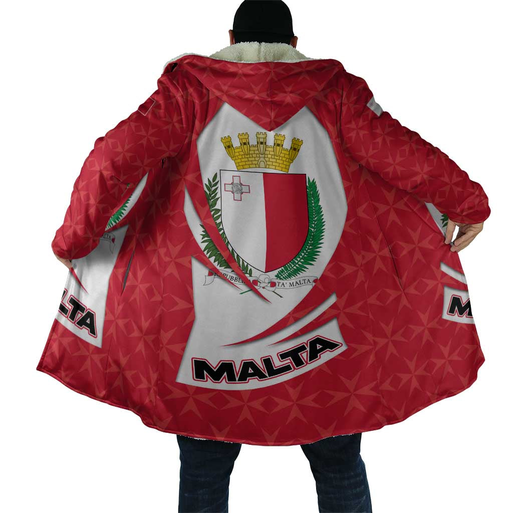 Malta Cloak with Red White Swirl Design - Wonder Print Shop