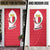 Malta Door Cover with Red White Swirl Design - Wonder Print Shop