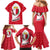 Malta Family Matching Mermaid Dress and Hawaiian Shirt with Red White Swirl Design - Wonder Print Shop