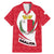 Malta Family Matching Mermaid Dress and Hawaiian Shirt with Red White Swirl Design - Wonder Print Shop