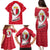Malta Family Matching Puletasi and Hawaiian Shirt with Red White Swirl Design - Wonder Print Shop