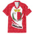 Malta Family Matching Puletasi and Hawaiian Shirt with Red White Swirl Design - Wonder Print Shop