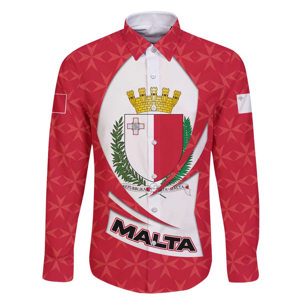 Malta Family Matching Puletasi and Hawaiian Shirt with Red White Swirl Design - Wonder Print Shop