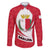 Malta Family Matching Puletasi and Hawaiian Shirt with Red White Swirl Design - Wonder Print Shop