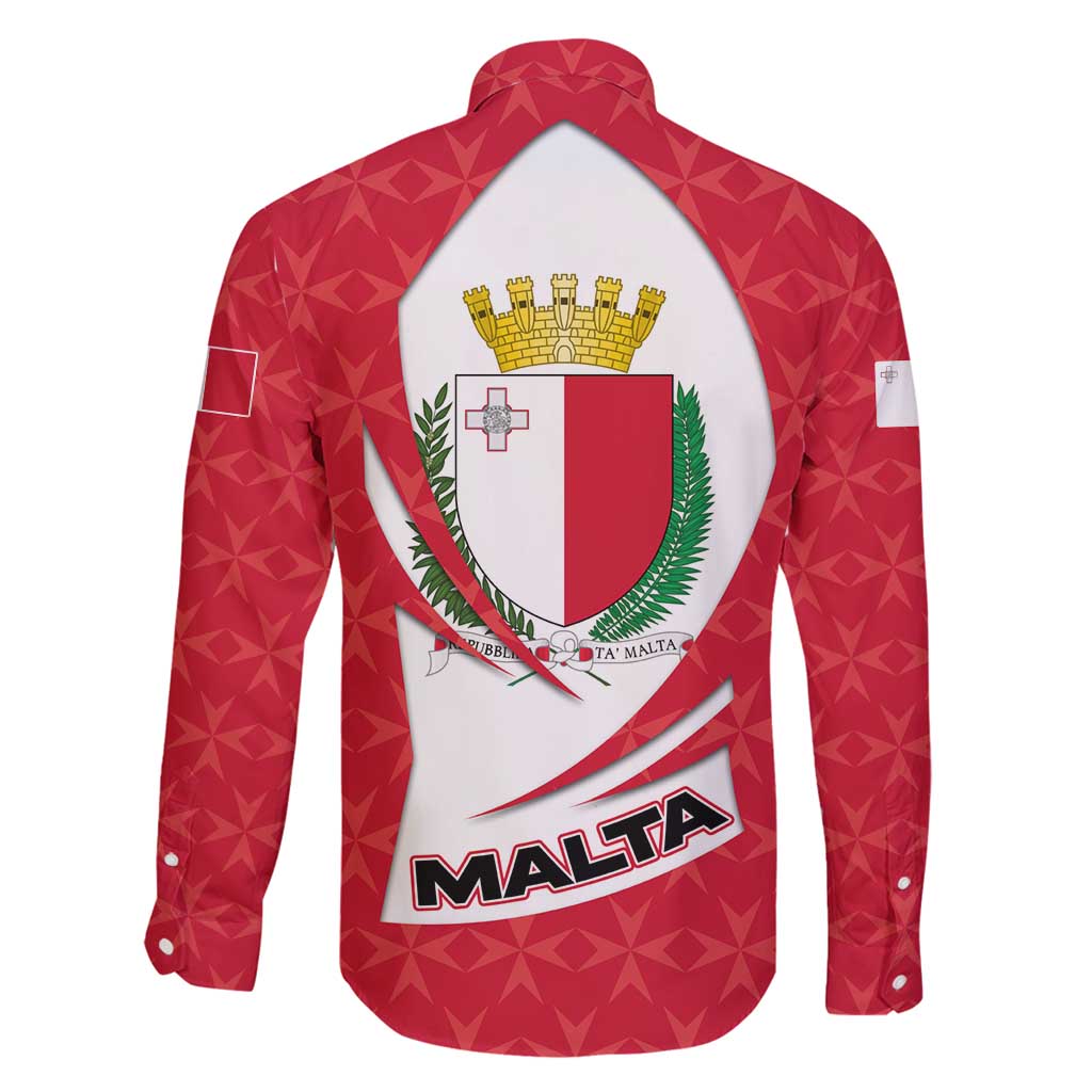 Malta Family Matching Summer Maxi Dress and Hawaiian Shirt with Red White Swirl Design - Wonder Print Shop
