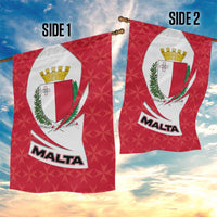 Malta Garden Flag with Red White Swirl Design - Wonder Print Shop