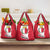 Malta Grocery Bag with Red White Swirl Design - Wonder Print Shop
