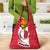 Malta Grocery Bag with Red White Swirl Design - Wonder Print Shop