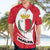 Malta Hawaiian Shirt with Red White Swirl Design - Wonder Print Shop